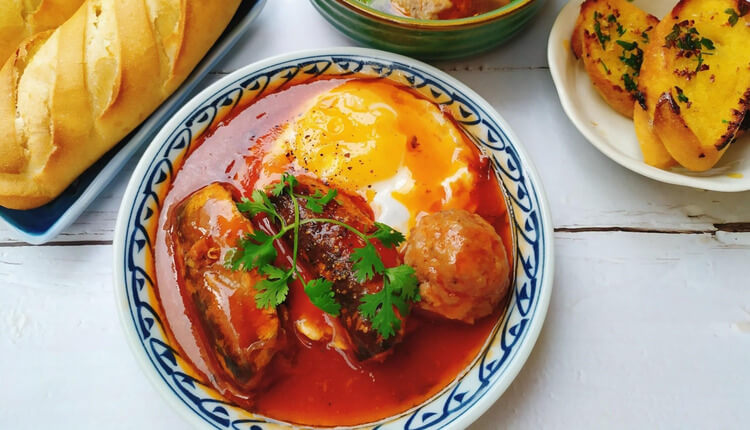 Bánh mì chảo xíu mại