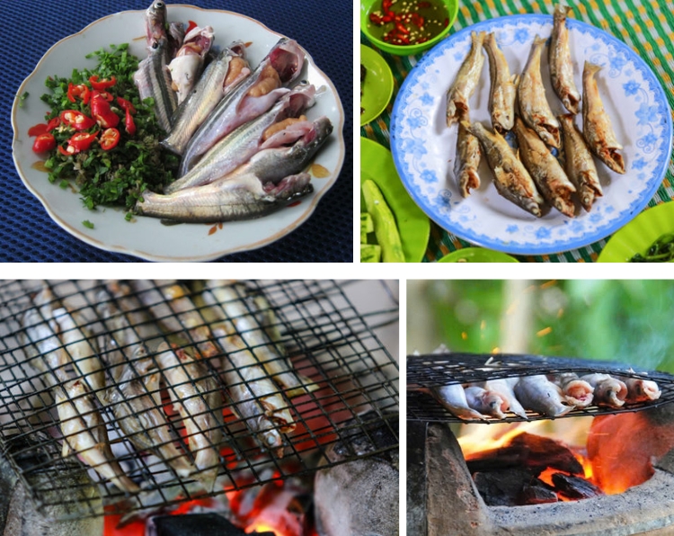 Cá chốt nướng trui