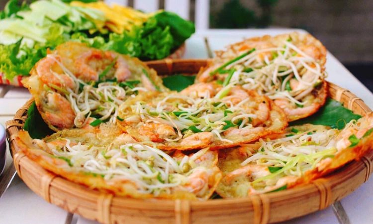 Bánh xèo tôm nhảy