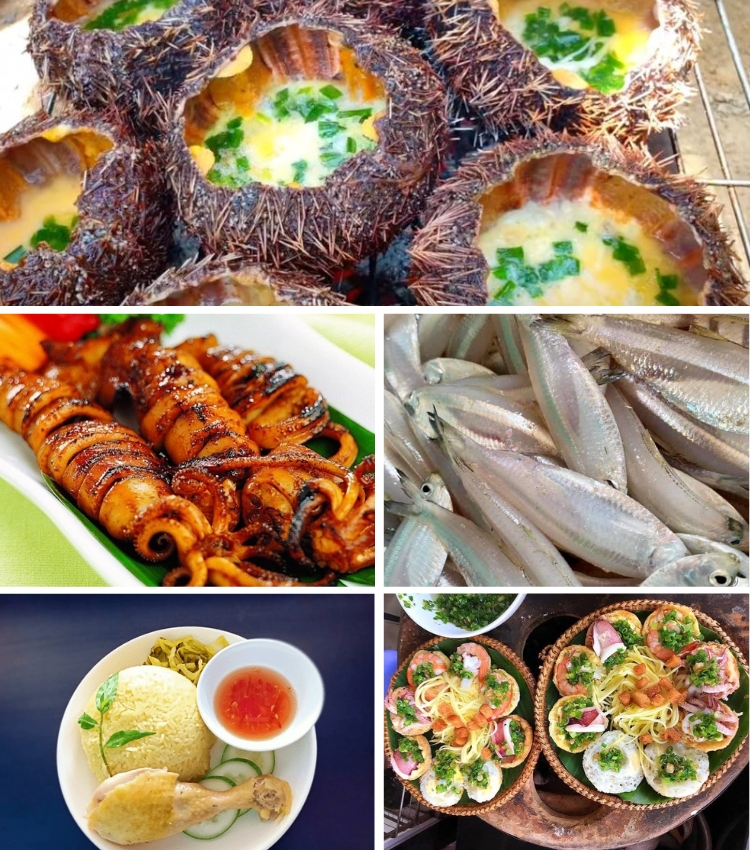 Nhum nướng mỡ hành