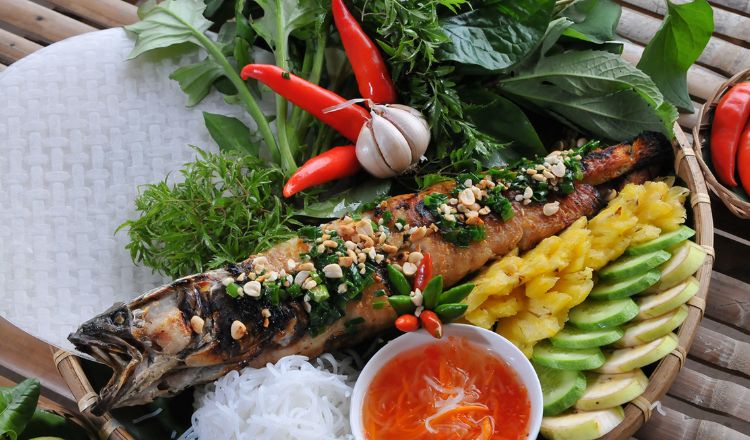 Cá lóc nướng trui